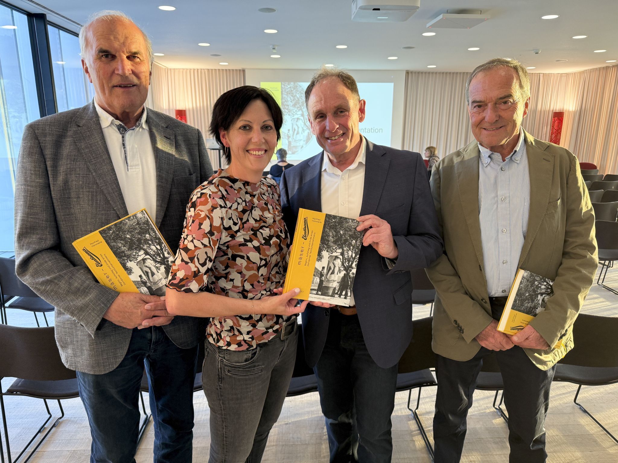 Anton Wirth, Nina Winkler, Manfred Hämmerle und Helmut Schneider boten einen interessanten Abend