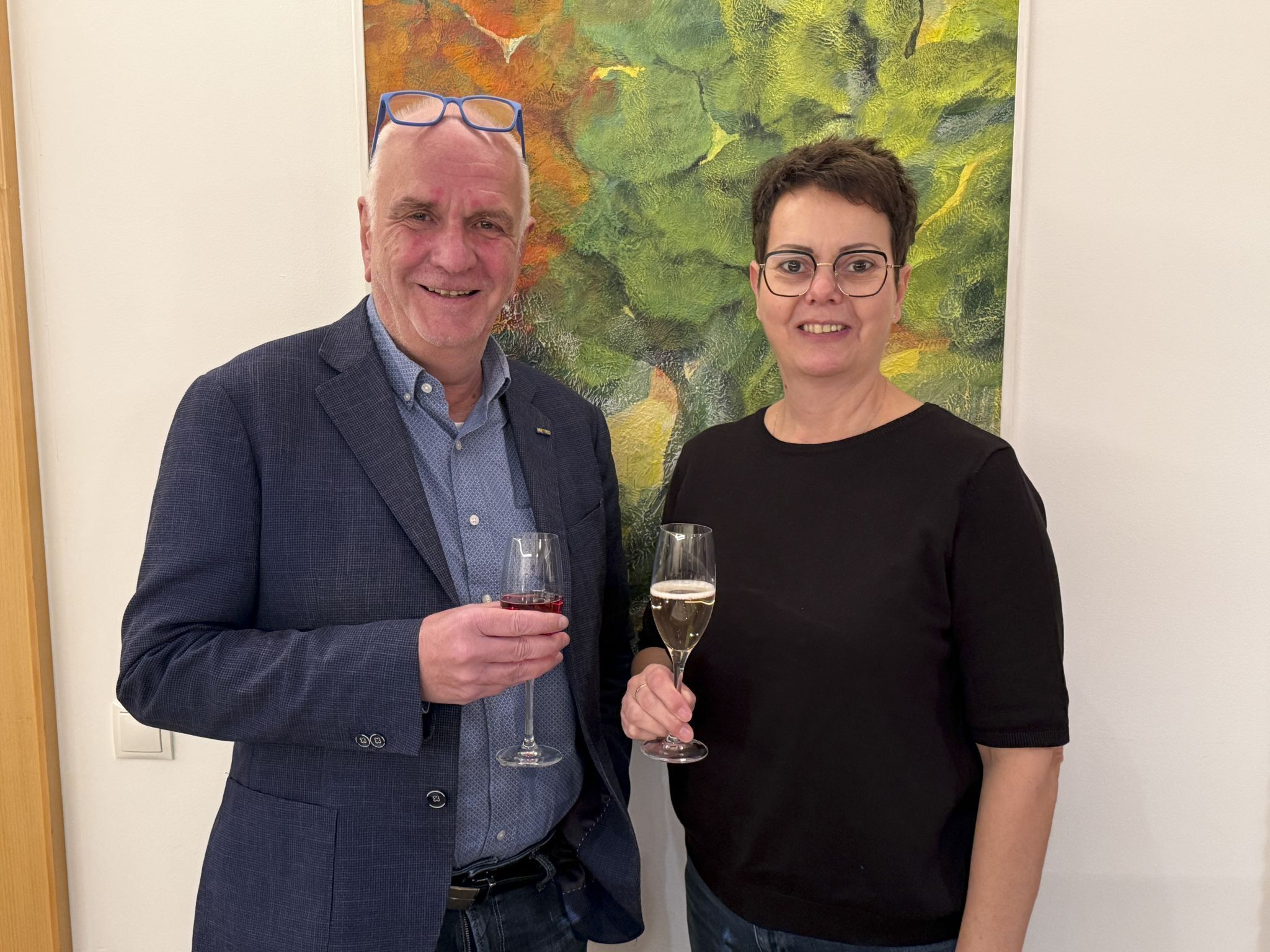 Metro Verkaufsleiter Michael Mittelberger und Conny waren begeistert