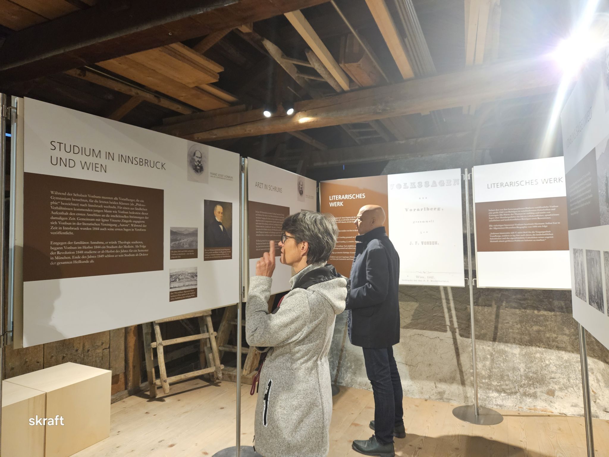 Franz Josef Vonbun, dem die Wanderausstellung anlässlich seines 200. Geburtstages gewidmet ist, wurde der erste und wichtigste Sammler und Herausgeber von Sagen aus Vorarlberg. Foto: Montafoner Museen