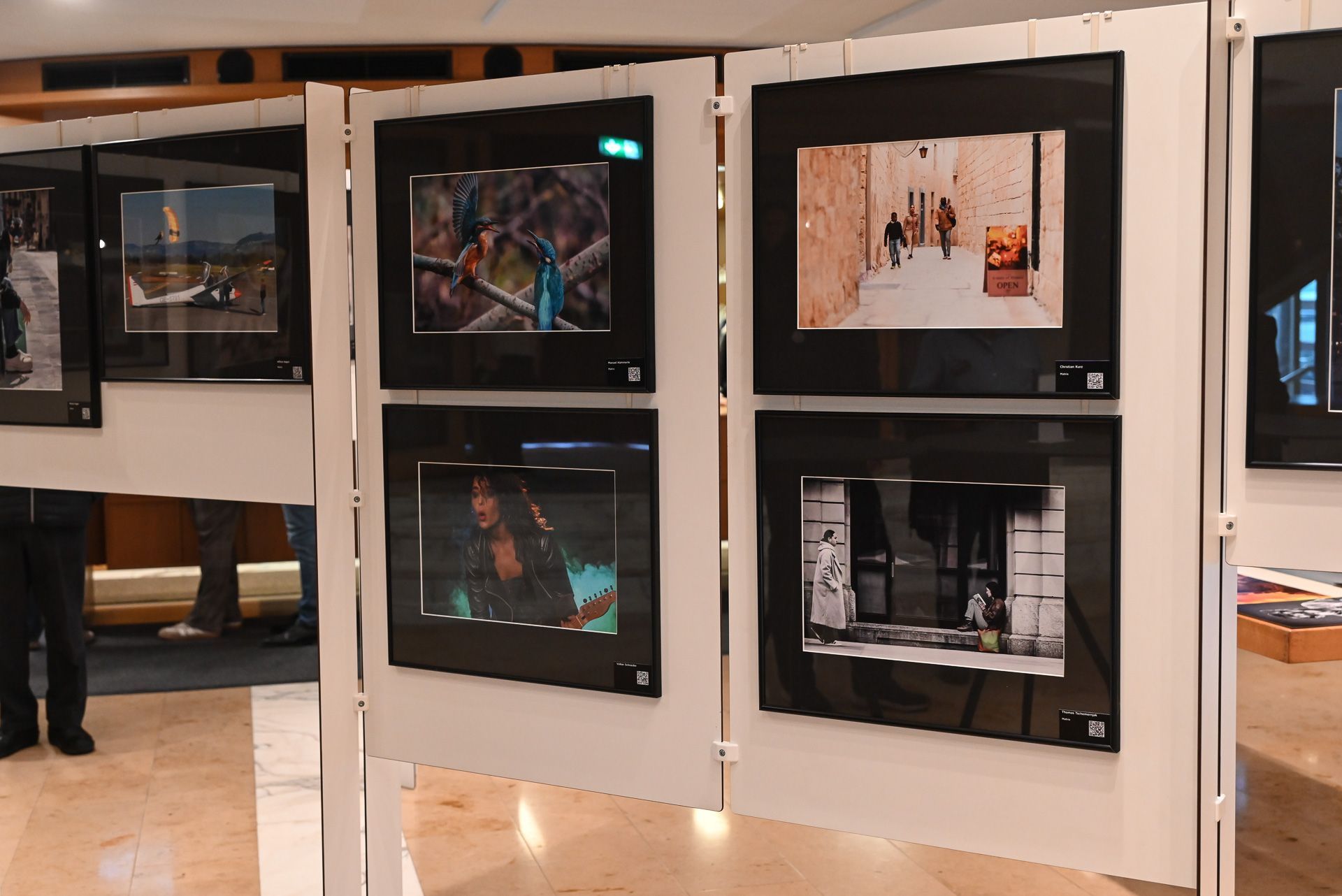 Neben den Werken wurden auch die Fotos, die mit Landesmeistertitel und Staatsmeistertitel ausgezeichnet wurden, ausgestellt. 