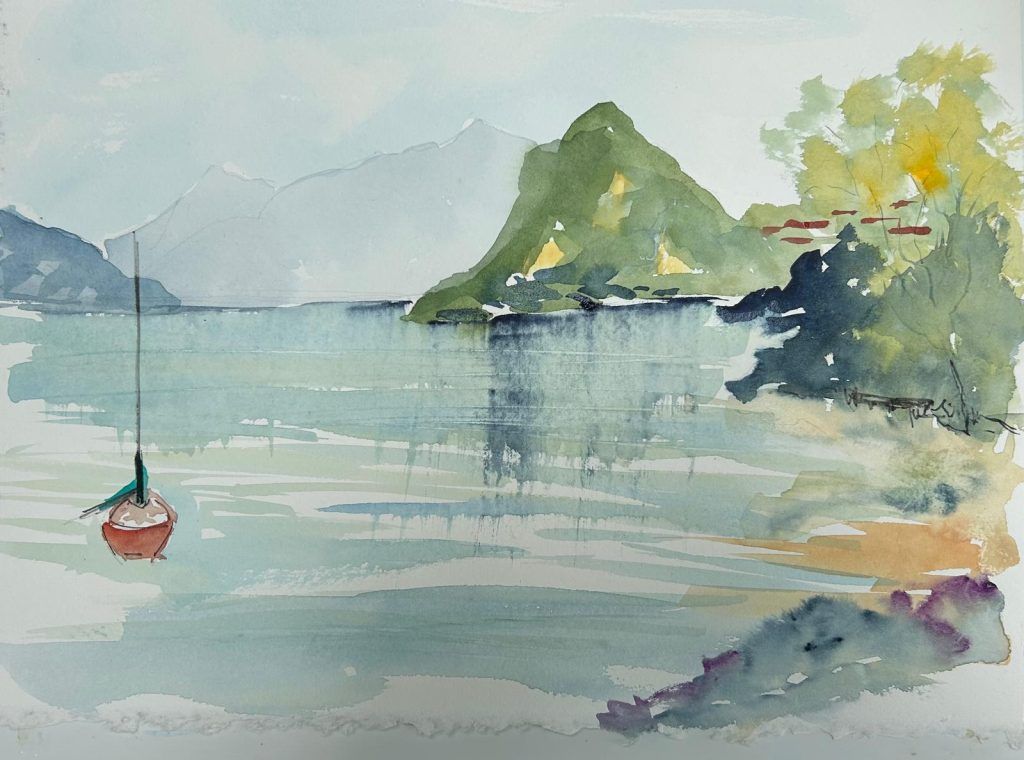 „Wasser, Wind, Wolken“ im Malgrund Satteins