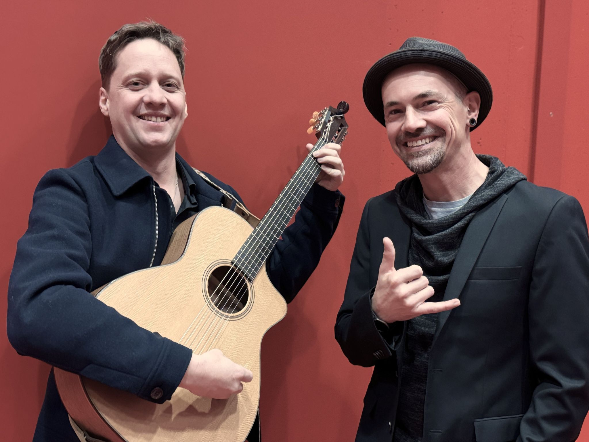 Musiker Philipp Lingg und Falco Luneau.