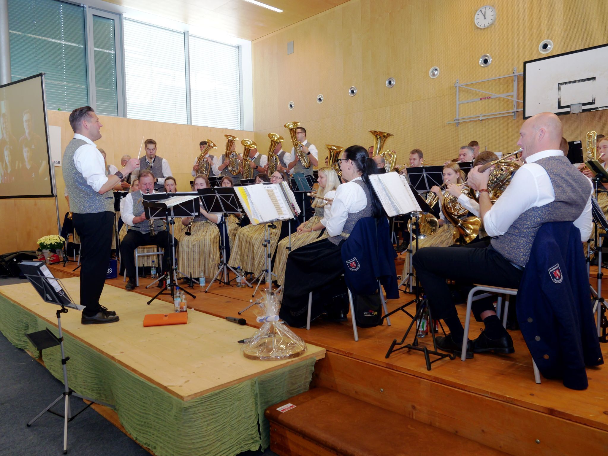 Der Musikverein Meckenbeuren reiste eigens zum Festwochenende aus Oberschwaben an.