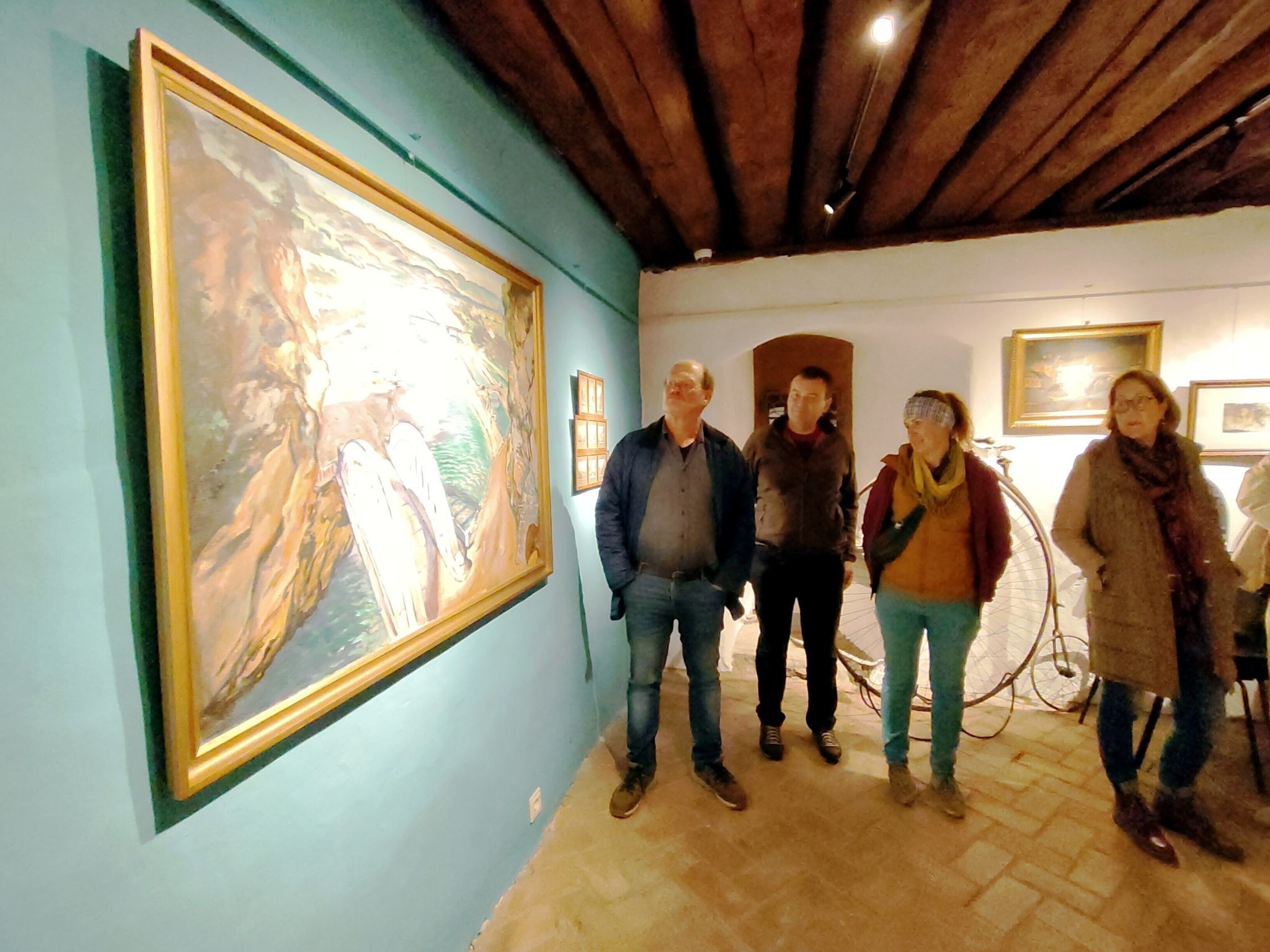 Eindrucksvolles Werk zu Feldkirch 100: Die Vereinigungsbrücke im Gemälde.