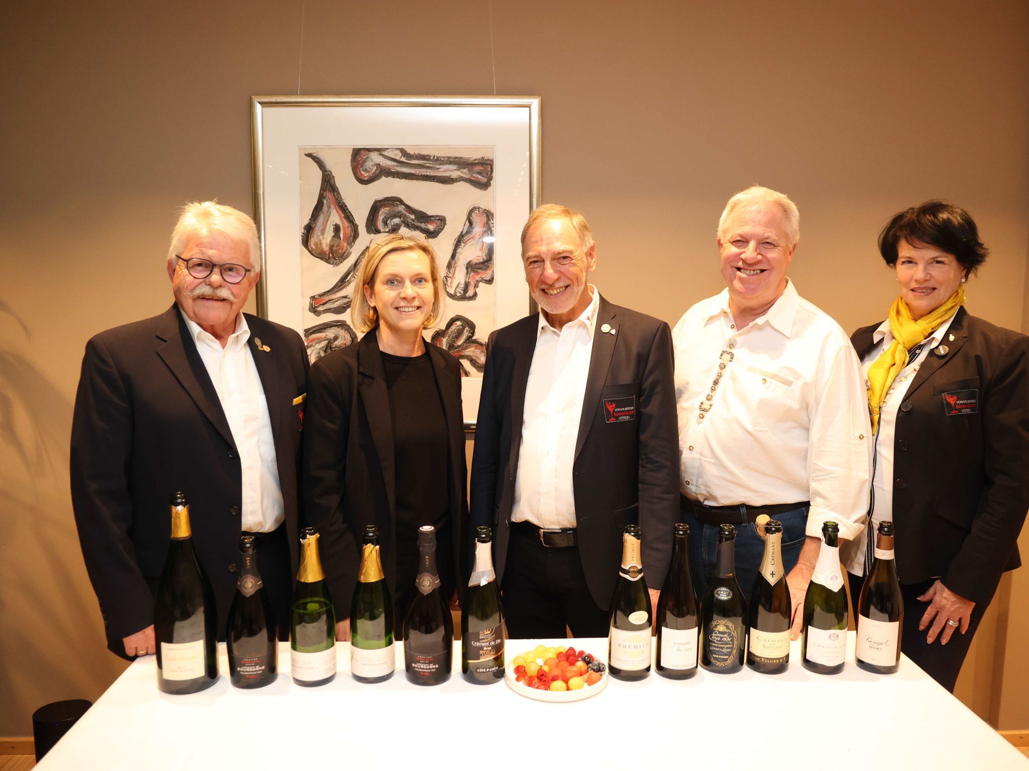 VSOV-Präs. Willi Hirsch, Sabine Oberhölleer, Josef Vonach, Hans Peter und Schwester Christine Tauber.
