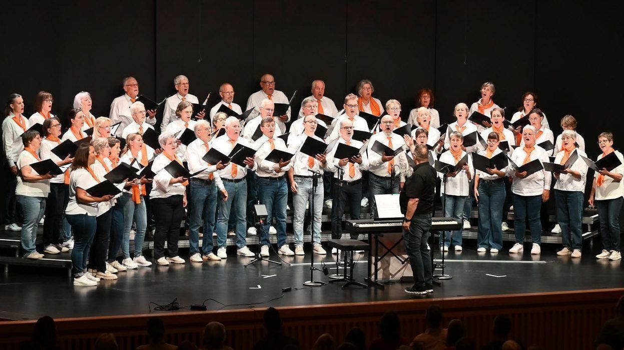 Der Lustenauer Chor ChorLust lud zur Chormatinee in den Reichshofsaal, wo noch fünf andere Chöre für die Gäste vorsangen.