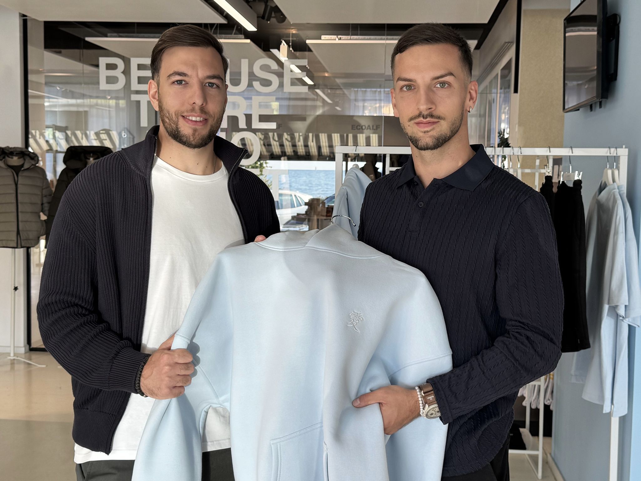 Bojan Avramovic und Mladen Colic (Inluv Clothing) 