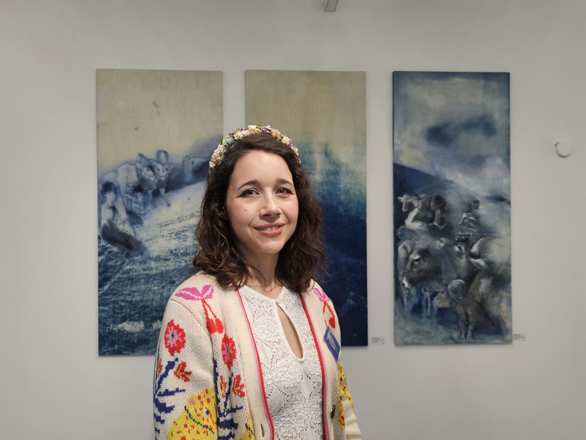 Katharina Böhler bedankte sich im Namen der Künstler für die Organisation der Ausstellung.