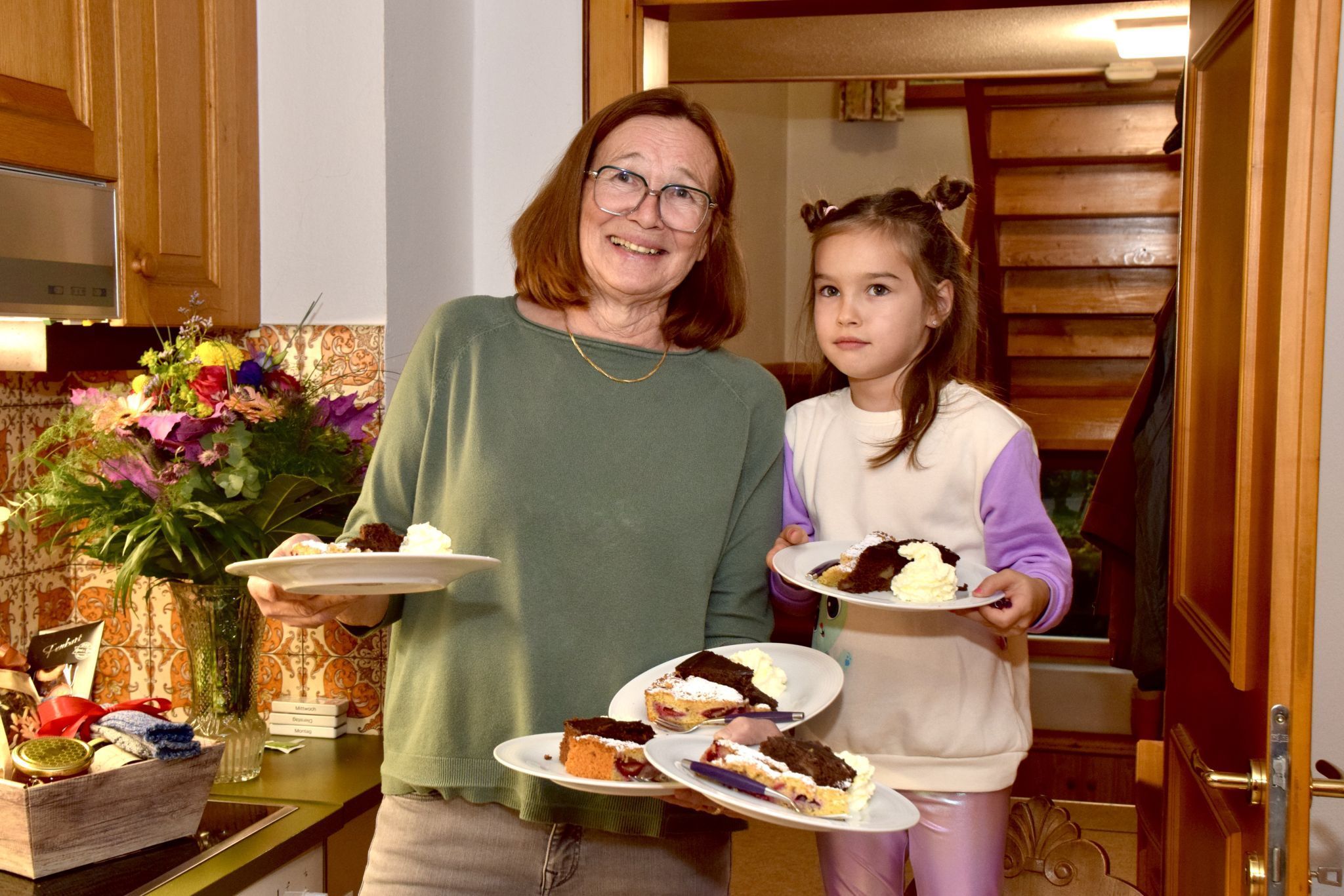 Eva Zudrell (Schwiegertochter von Martin Zudrell) mit Enkelin Valentina.