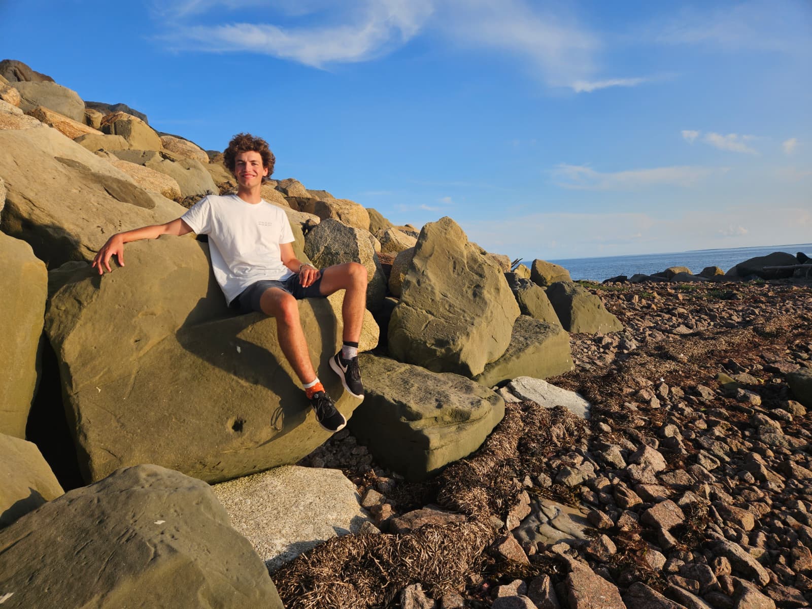 Clemens entspannt im Urlaub mit seiner Familie auf Prince Edward Island in Kanada.
