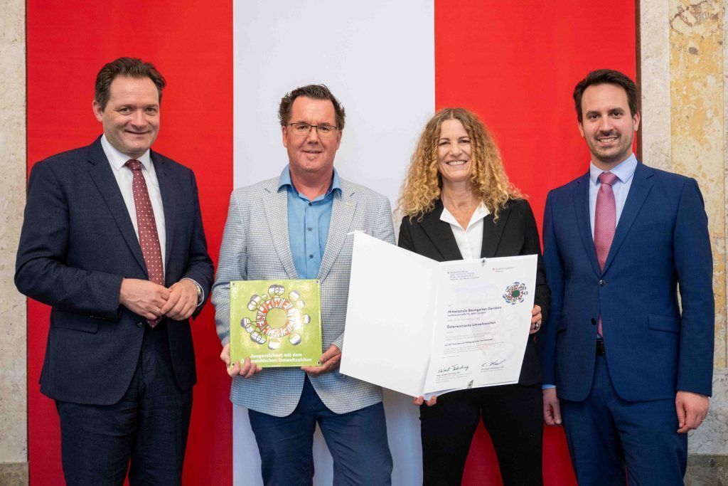 MS Baumgarten erhielt Umweltzeichen