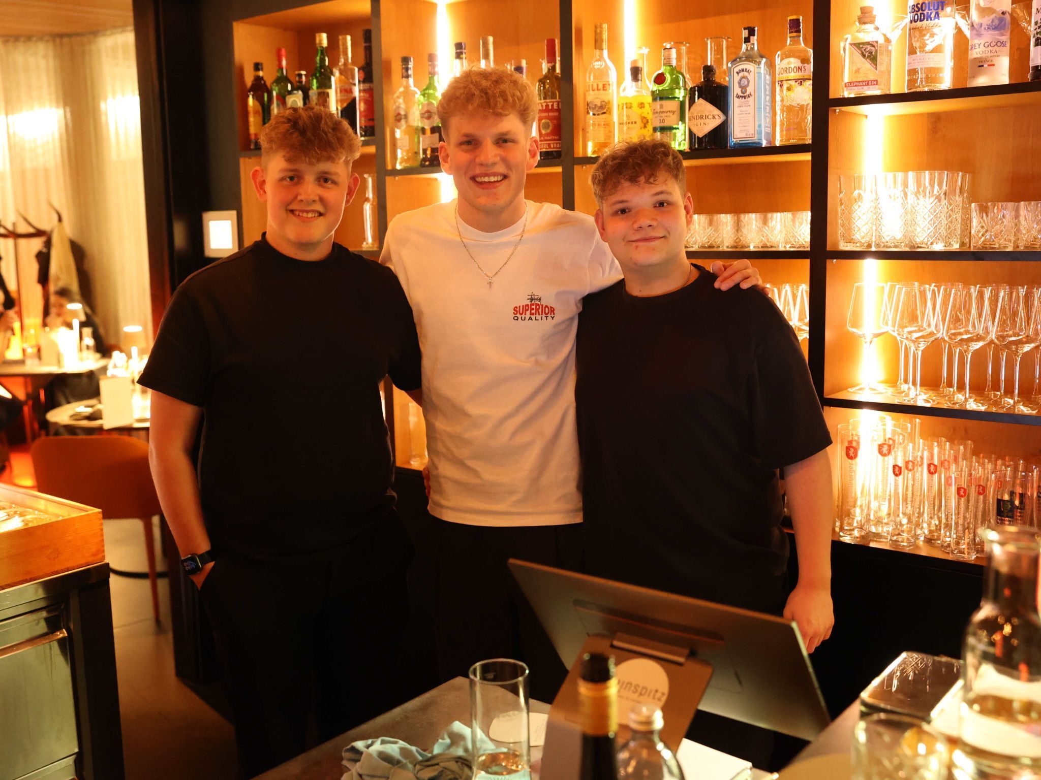 Tim Baratto, Felix Endrich und Jeremy Bogner.
