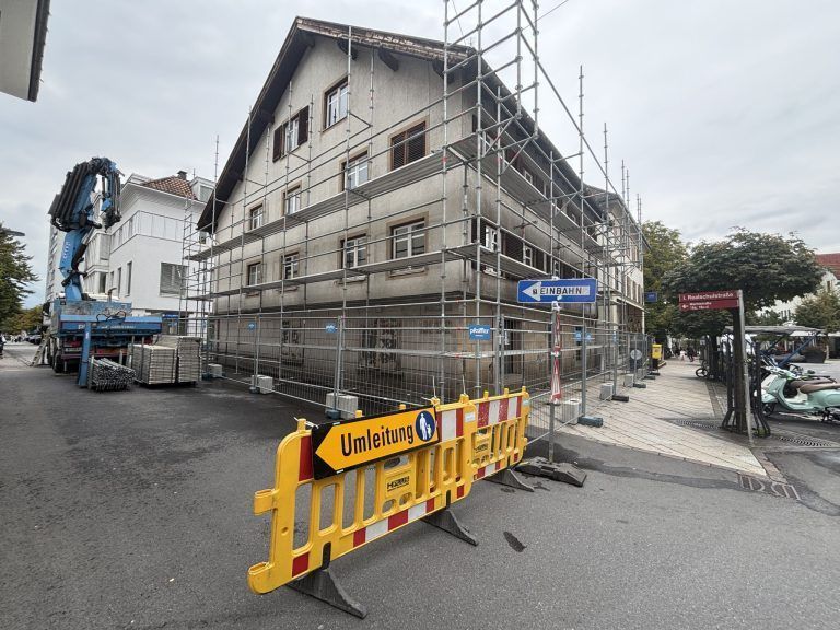 Historisches Gebäude in Dornbirner Innenstadt wird zur Baustelle