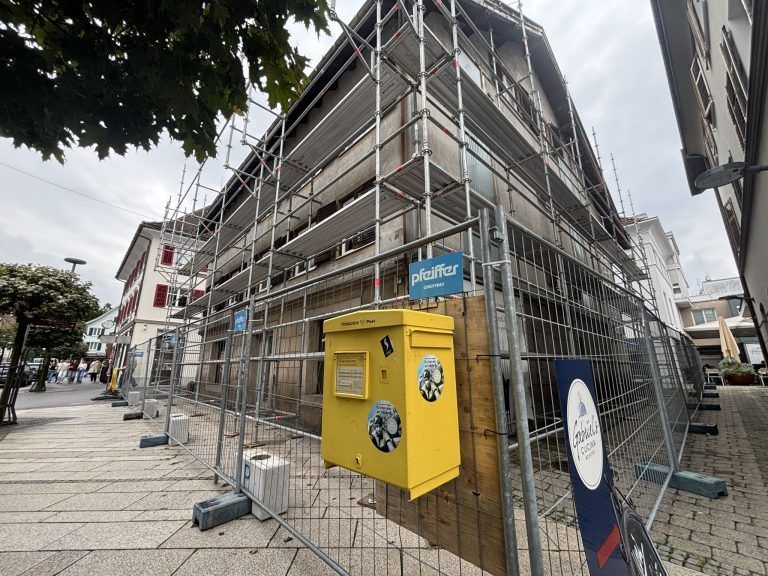 Historisches Gebäude in Dornbirner Innenstadt wird zur Baustelle
