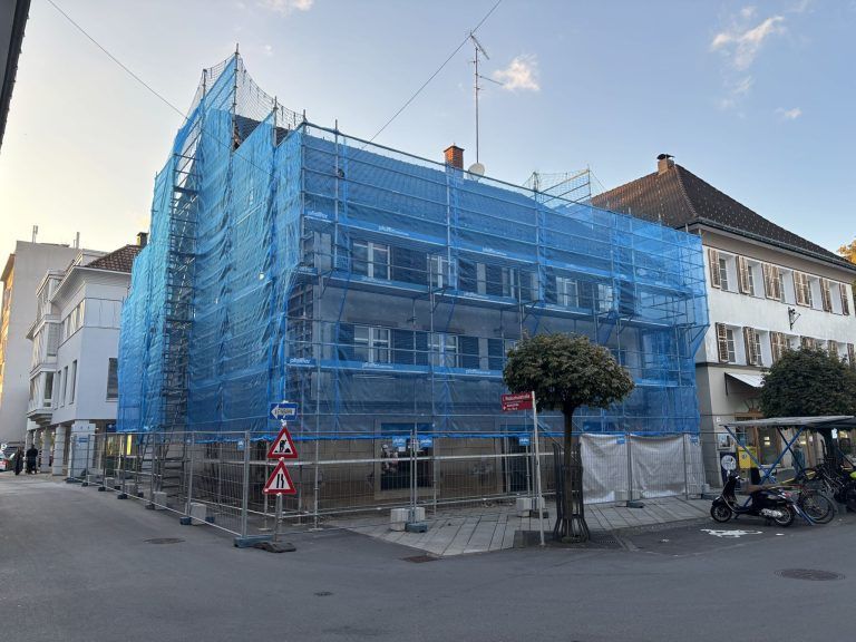 Historisches Gebäude in Dornbirner Innenstadt wird zur Baustelle