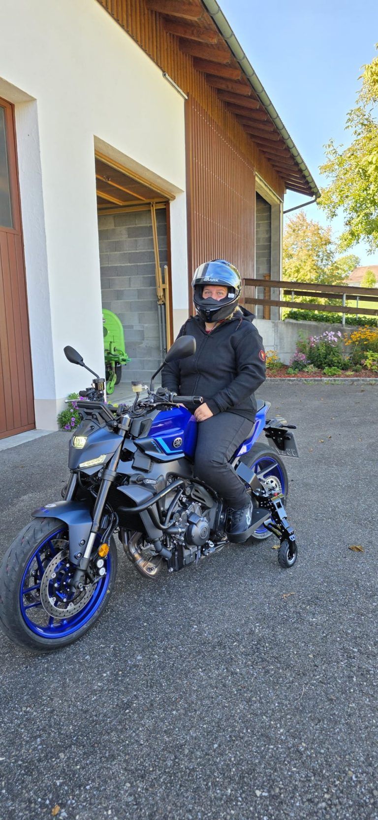 "Mama, ich will wieder Motorrad fahren"