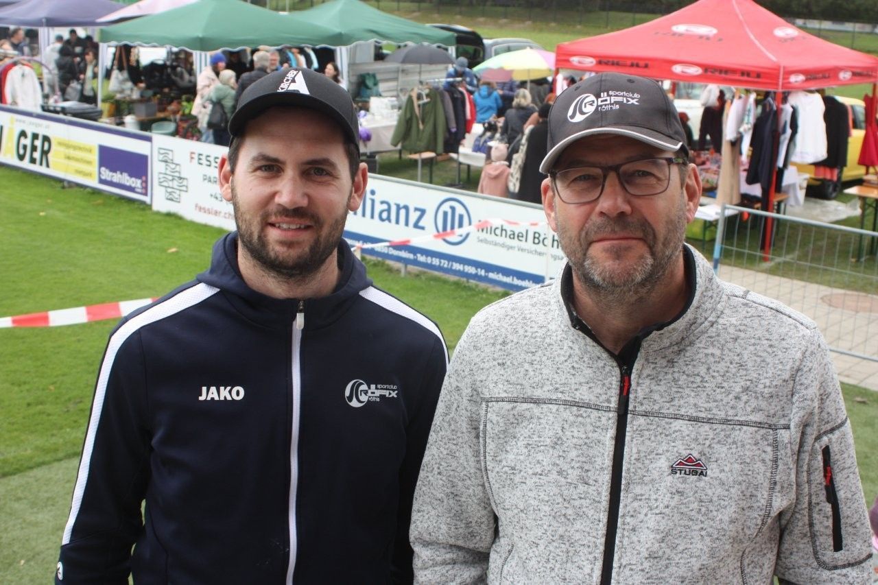 Thomas Kabasser (l.) mit Dietmar Kabasser waren für die perfekte Organisation mit Simon Vogt verantwortlich.