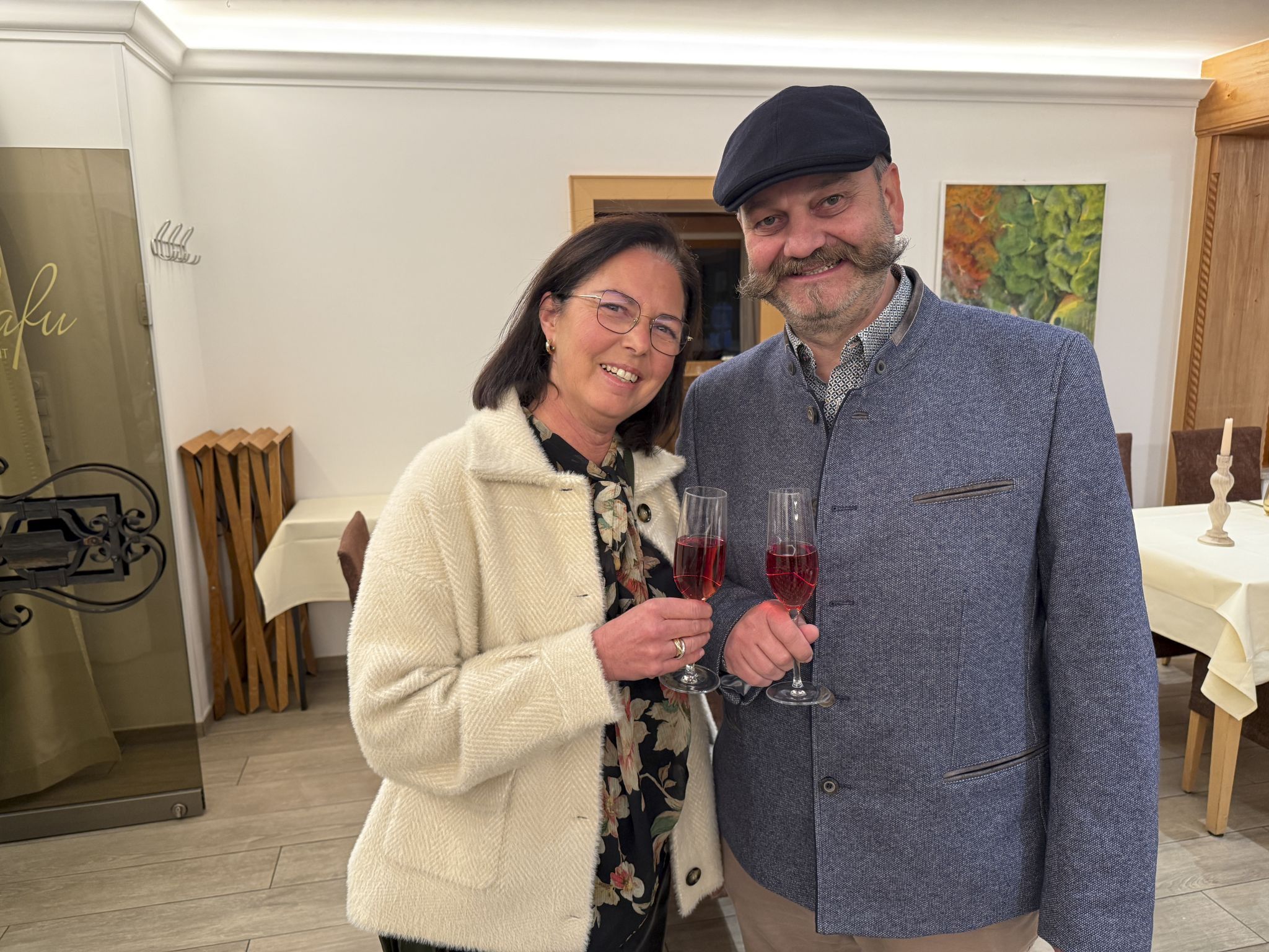 Transportunternehmer Lothar Scheffknecht und Heidi genoßen den Abend