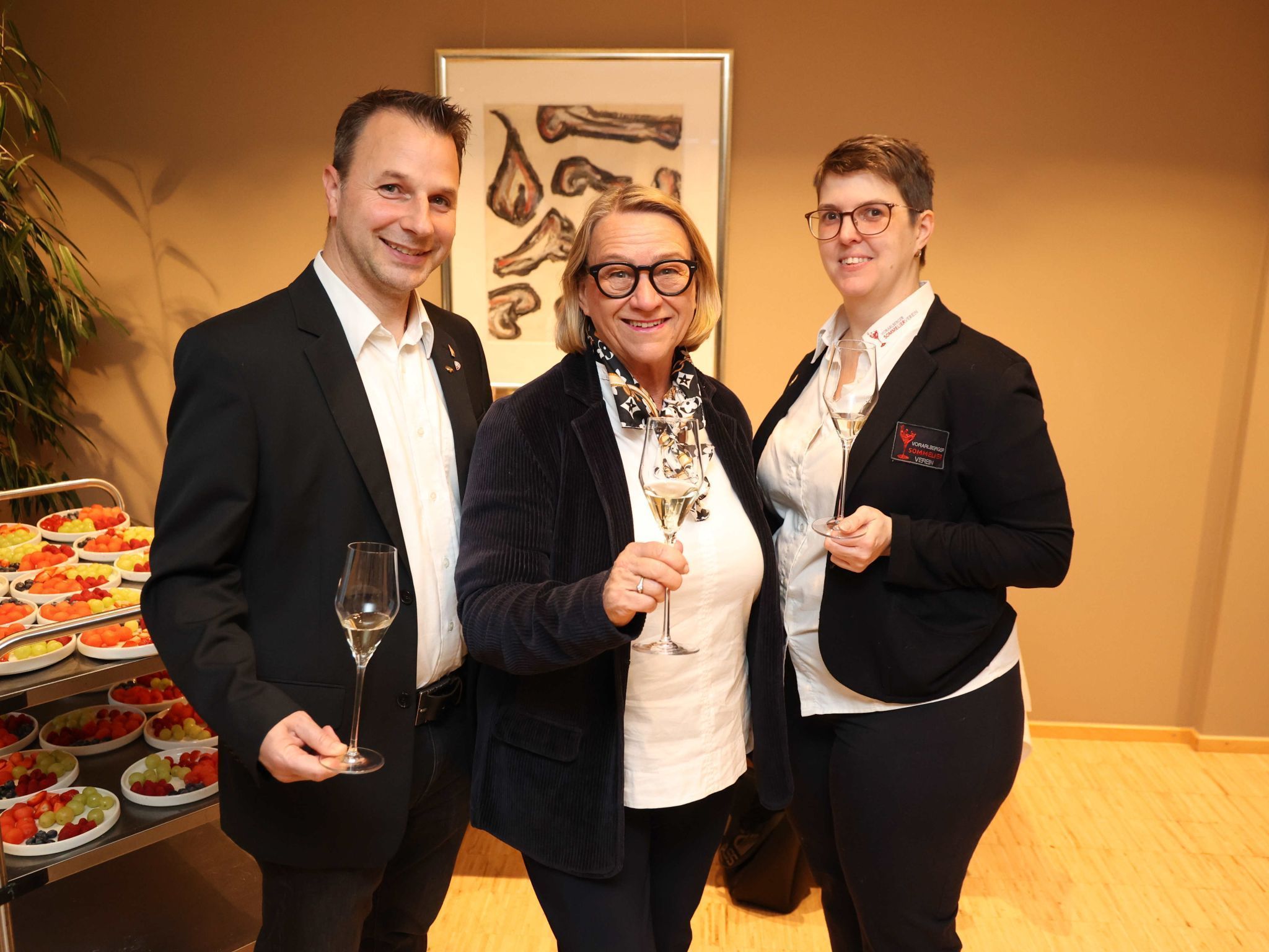 Marcel Böhler, Ursula Schnell und Brigitte Karu.