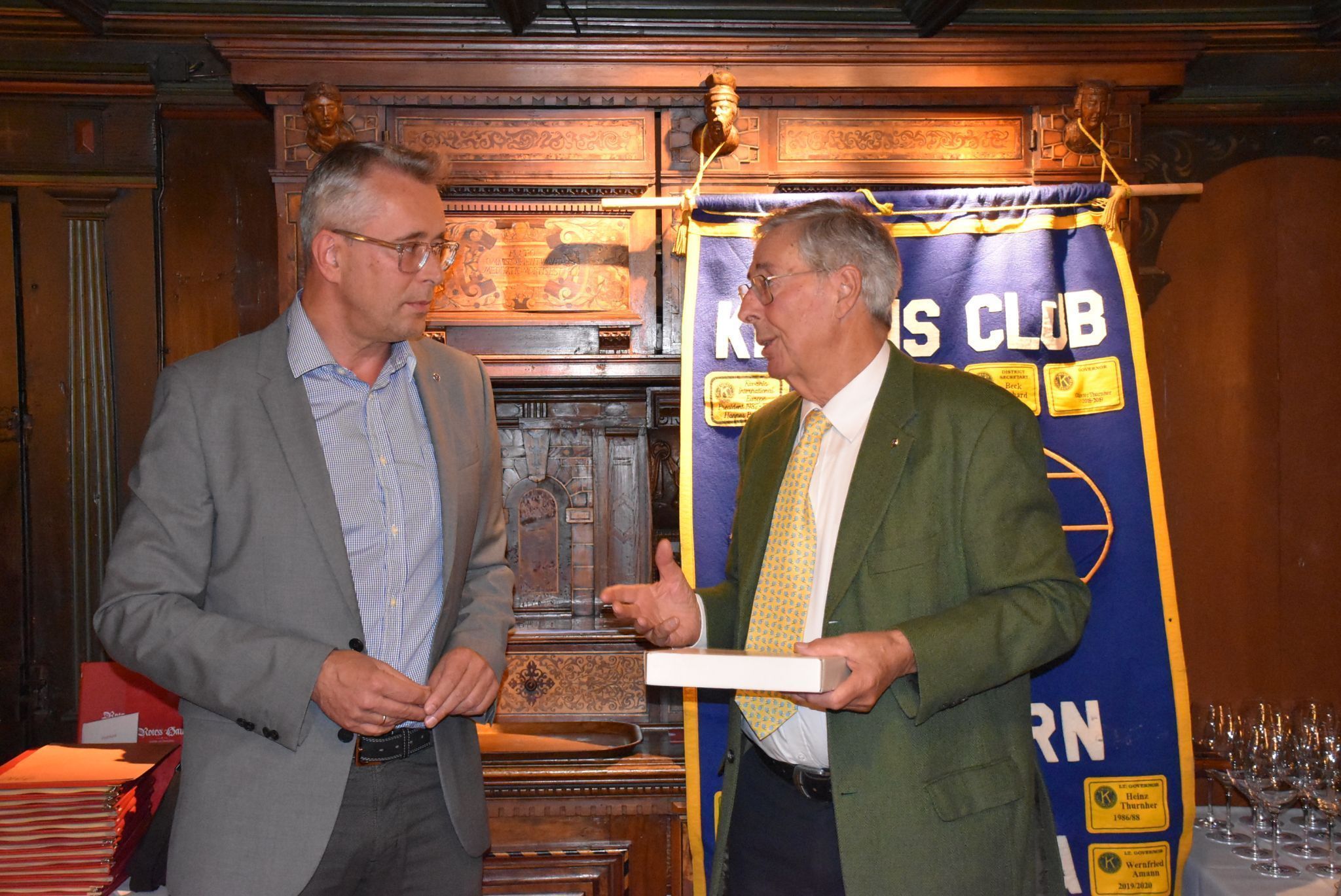 Peter Heine mit Lieutenant Governor Gerhard Beck