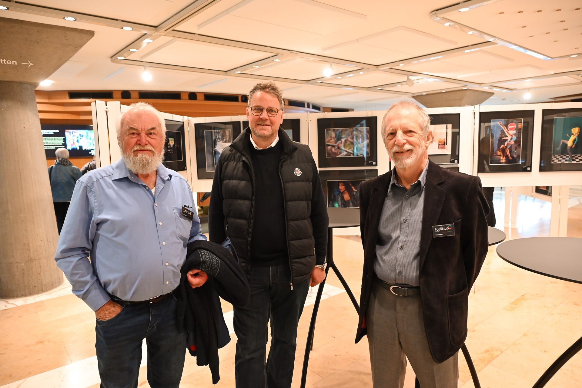 Alfons Hagen, Markus Vetter und Bruno Vetter vom Fotoclub.