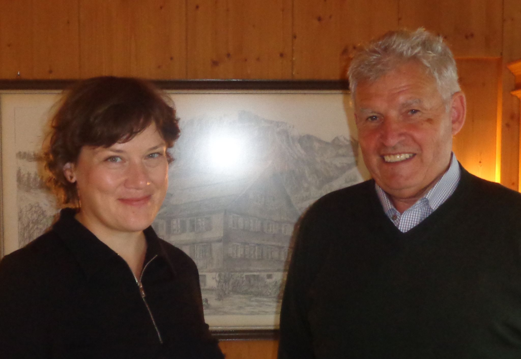 Alpenarte-Geschäftsführer Hans Metzler und Ulrike Naumann, Obfrau des Vereins Freunde der alpenarte, sehen das Festival auf gutem Weg. STP