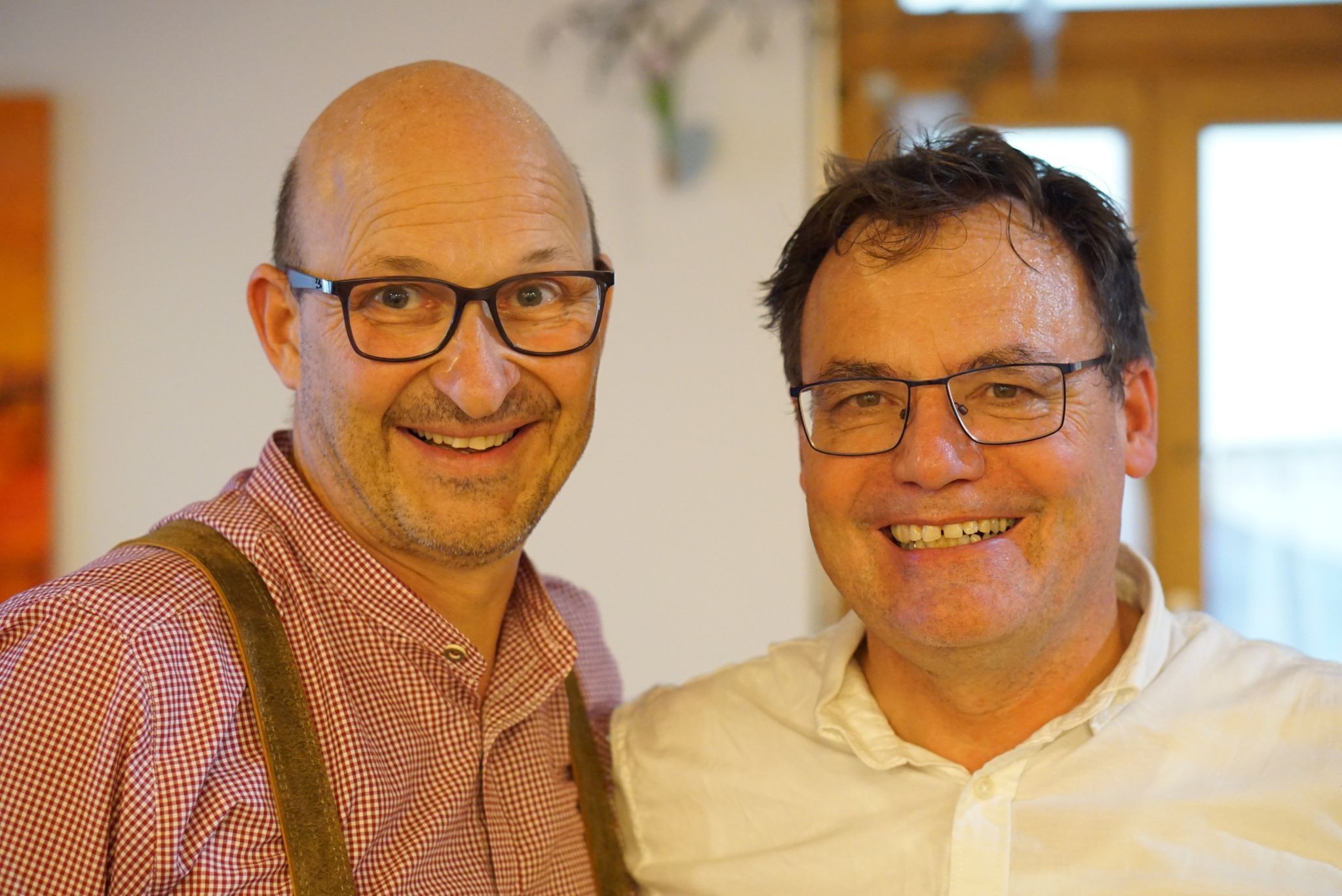Wolfgang und Merbod hatte die Idee für den Auftritt bei einem privaten  Sommerfest