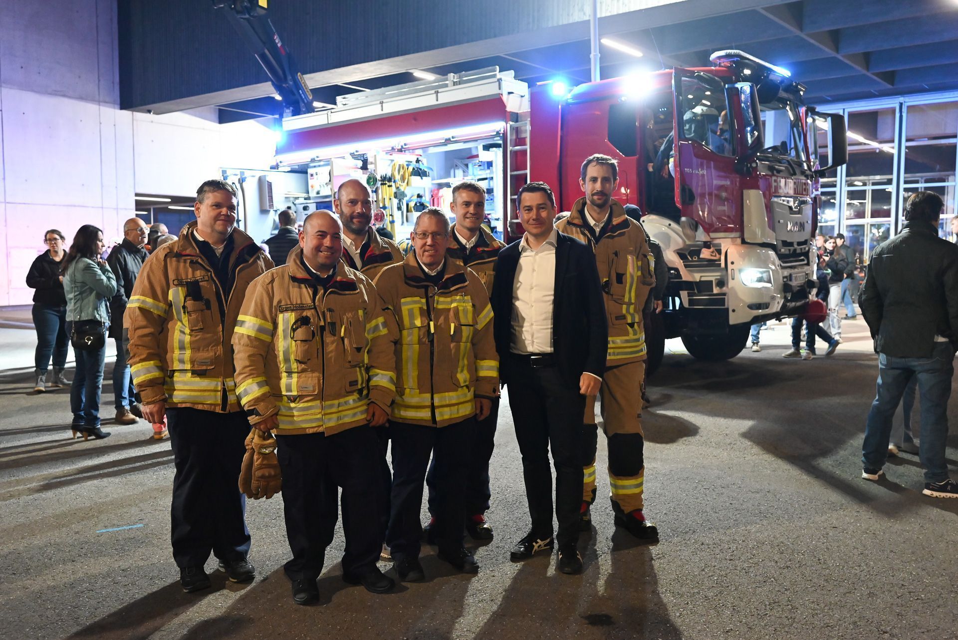 Das Projektteam mit Bürgermeister Patrick Wiedl.