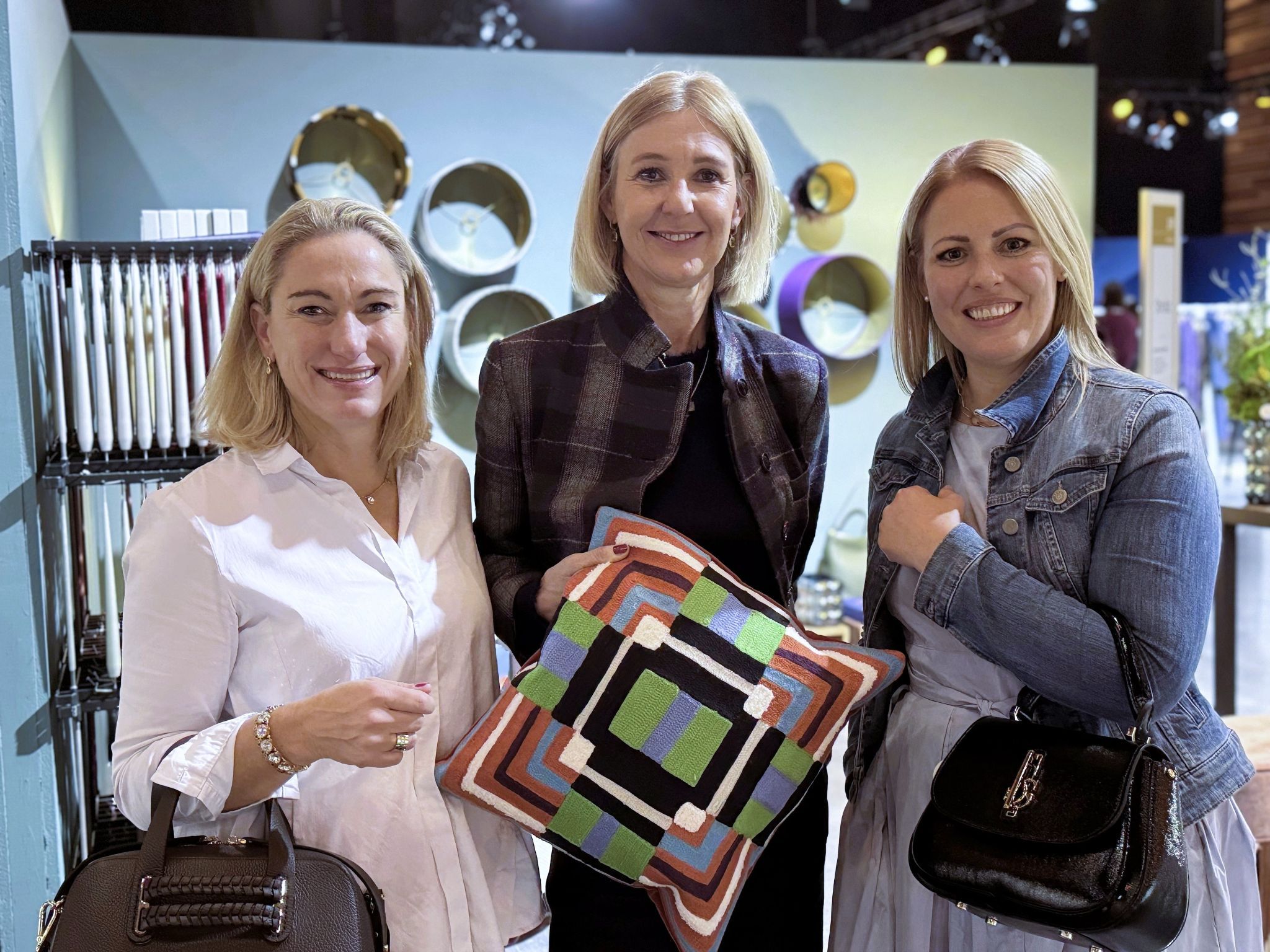Unternehmensberaterin Helga Boss, Anna-Claudia Strolz (Strolz Leuchten) und Marion Lenz (Schloss Hofen).
