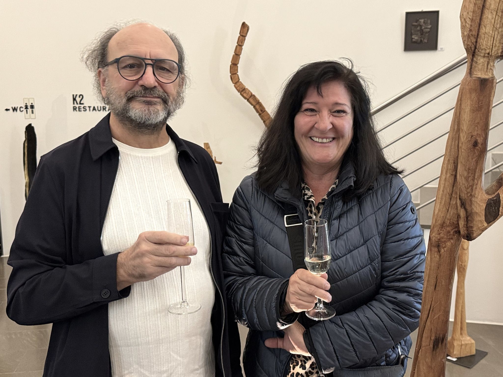 Unter den Gästen: Die Künstler Werner Bösch und Margit Zangerl.