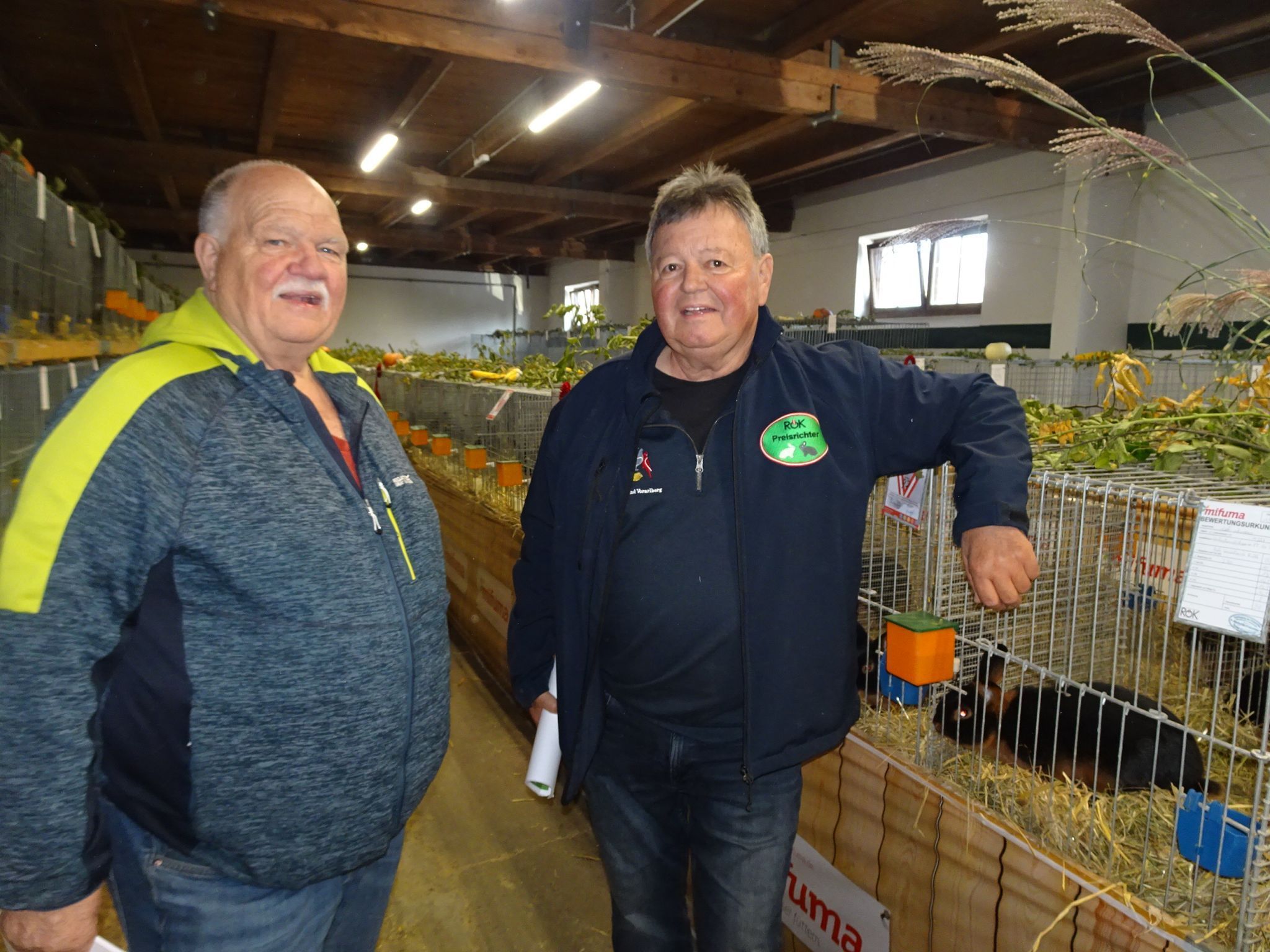 Arno Greußing, vielfacher Europa- und Landesmeister und Walter Fehle, ebenfalls mehrfacher Bundes- und Landesmeister sind Legenden in der Kleintierzucht.