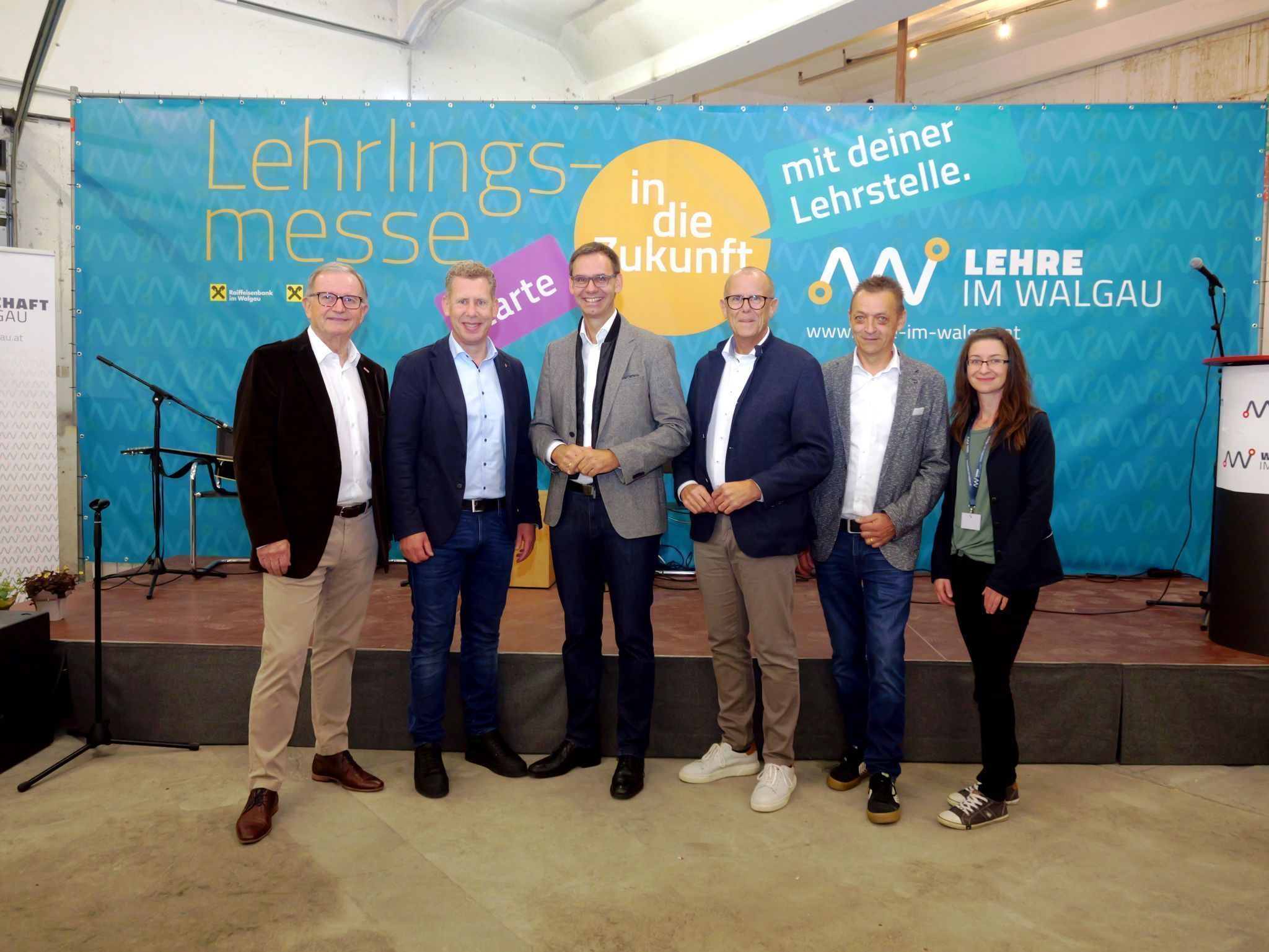 Karlheinz Kopf, Bernhard Heinzle. Markus Wallner, Walter Gohm, Georg Geutze und Sabrina Berthold.