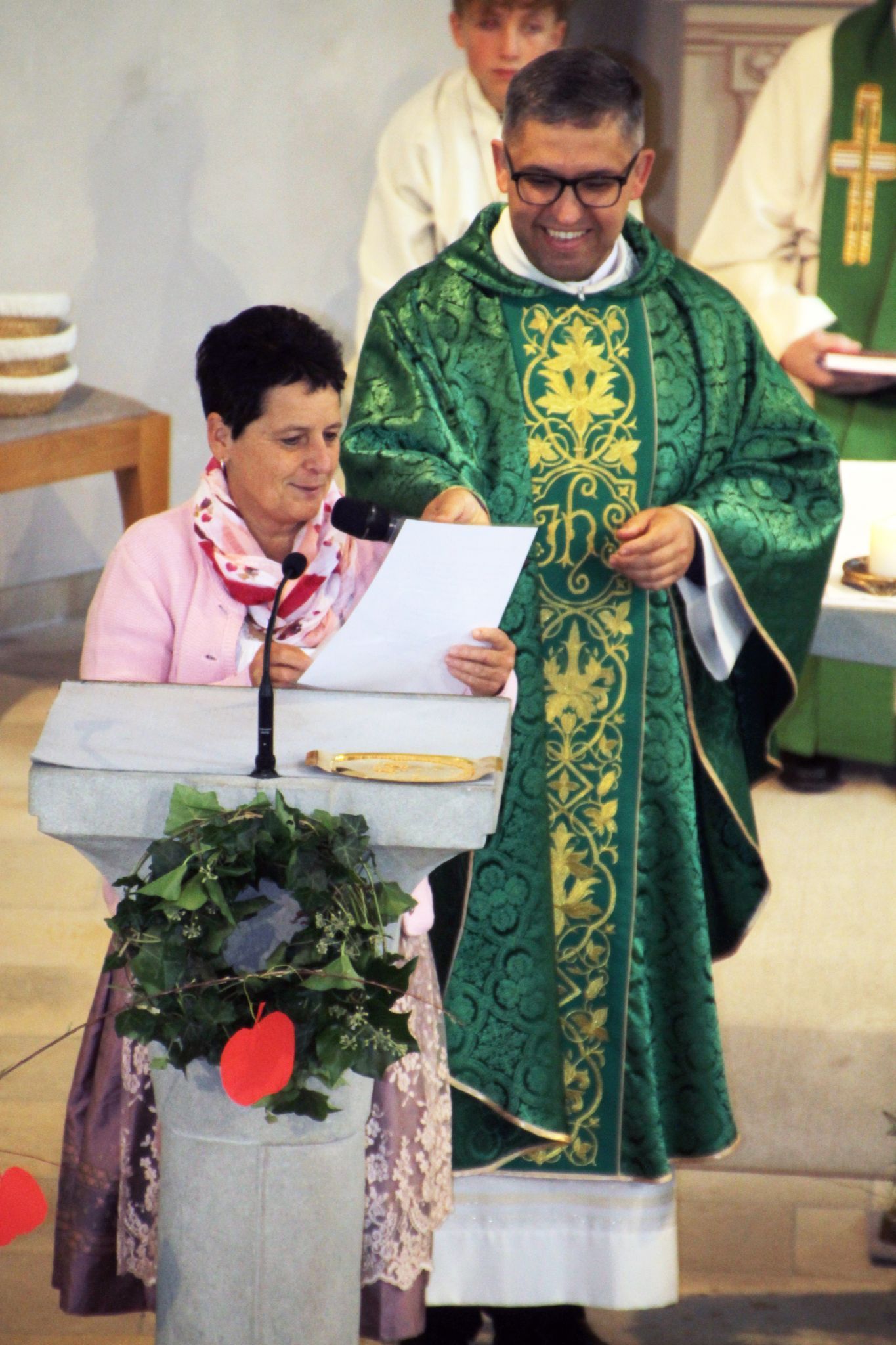 Andrea Steurer (Ortsbäuerinnen) verwies auf den sozialen Aspekt des Erntedankfestes.