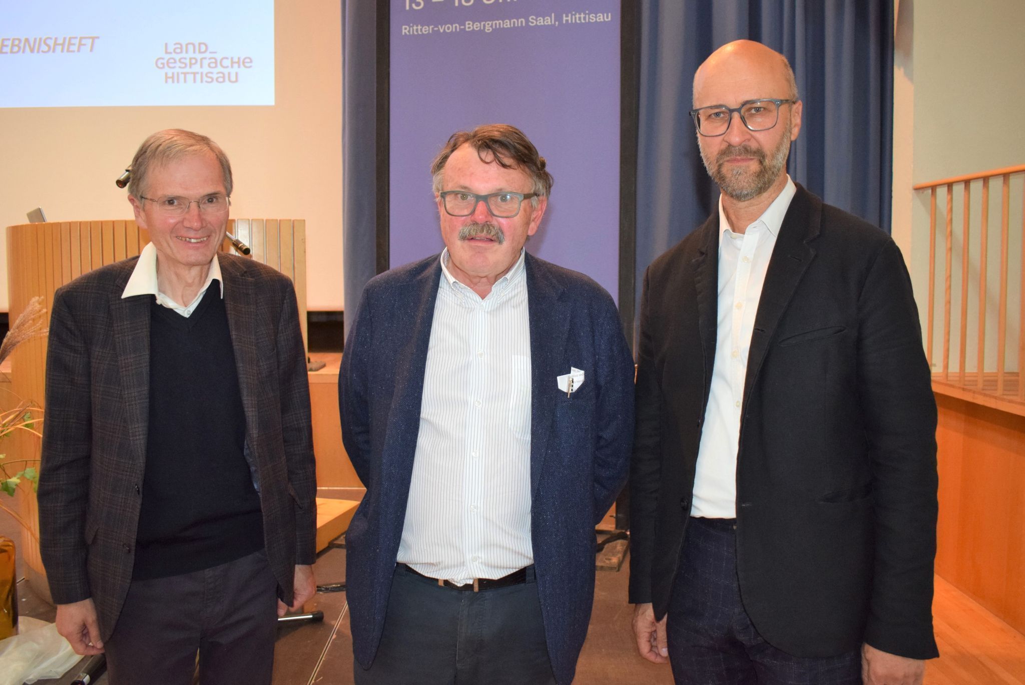 Die Landgespräche sind eine private Initiative von Hermann Hagspiel, Johann Steurer und Markus Faißt (v.l.).