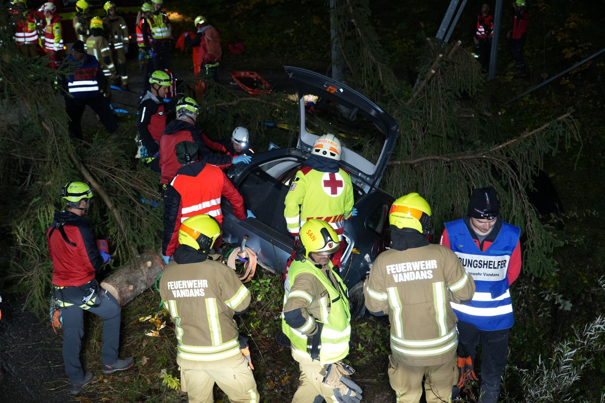 Großübung in Vandans (Bildergalerie)