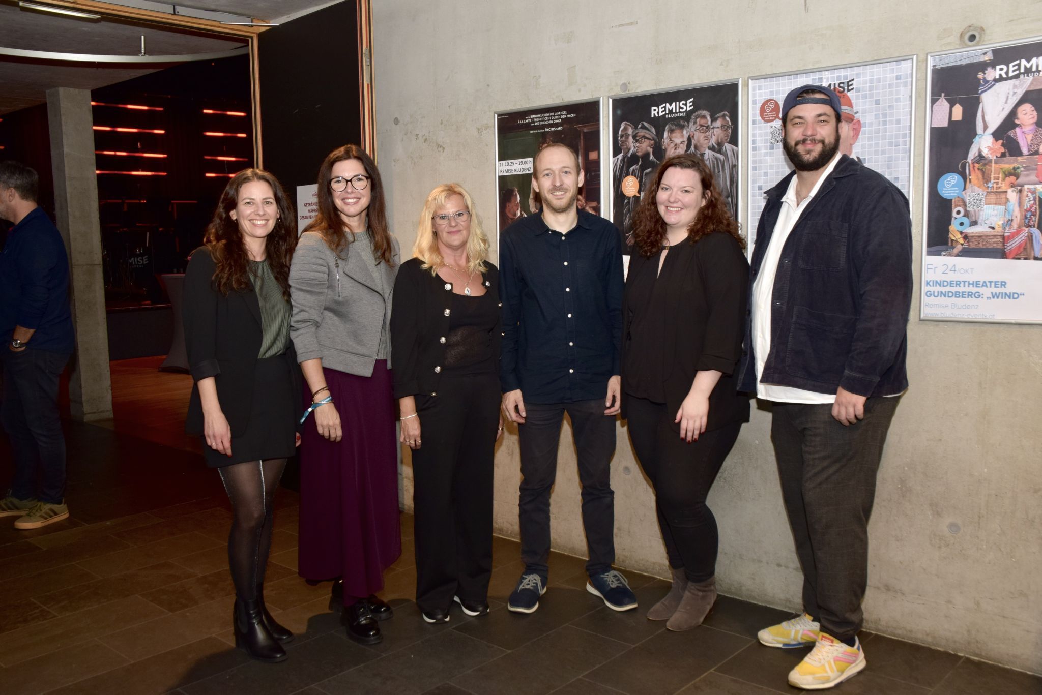 Daniela Beck, Vize-Bgm. Andrea Mallitsch, Katarina Reutz, Norbert Studer, Athina Gabriel und Stadtrat Cenk Dogan (Mitglied der Bludenz Big Band Union).