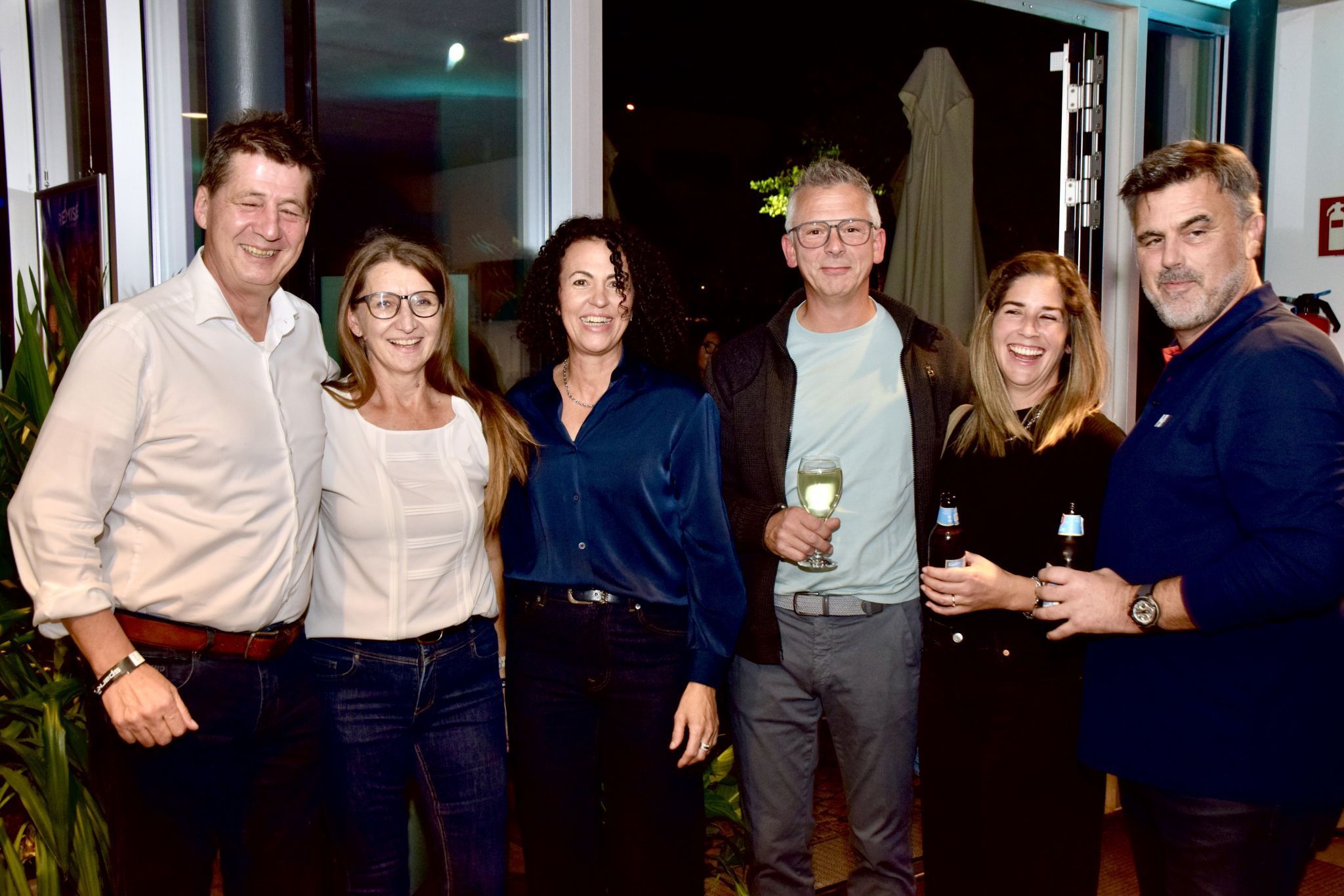 Thomas Lorünser, Helga Huber, Angelika Haueis, Ferdinand und Christiane Pfleghar sowie Bernd Widerin.