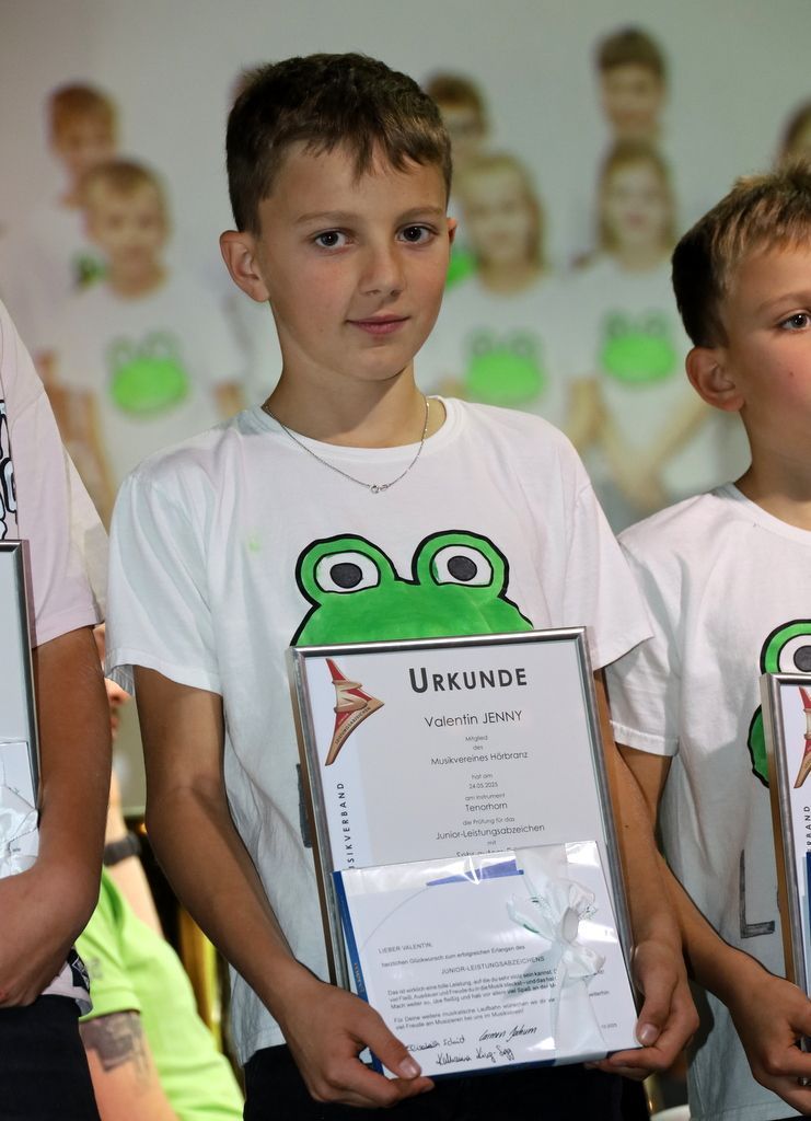 Juniorleistungsabzeichen für Valentin Jenny