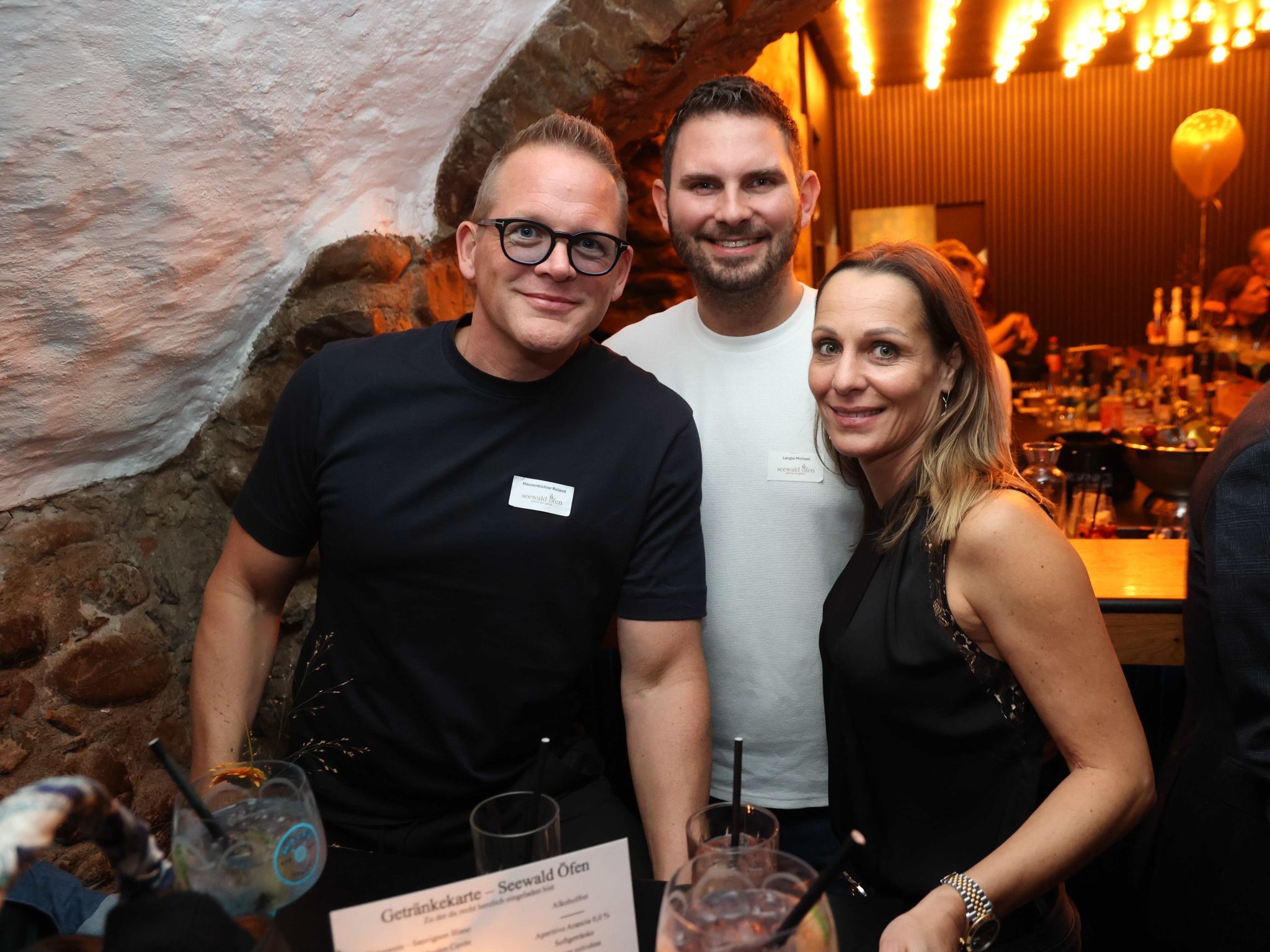 Optiker Roland Hausenbichler, Tischler Michael Längle und Patricia Hausenbichler.