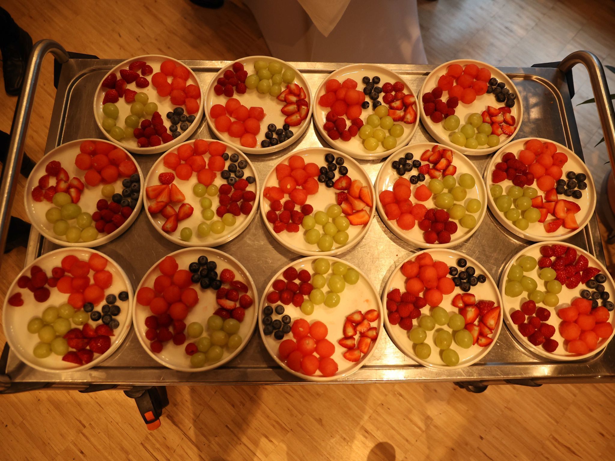 Fünf Früchte standen für die Aromenpaarung bereit.