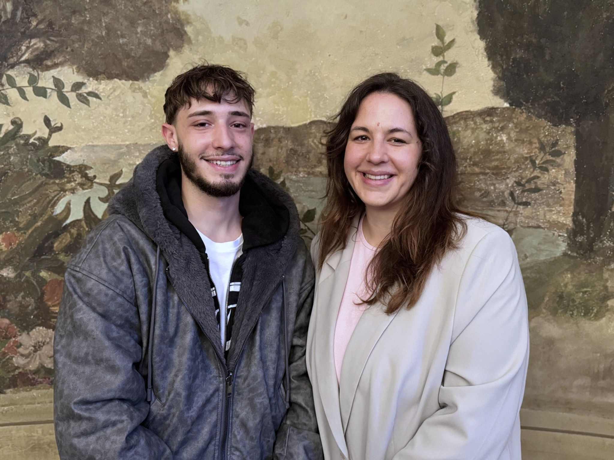 Stadtvertreterin Stefanie Geri kam mit ihrem Bruder Mathias.