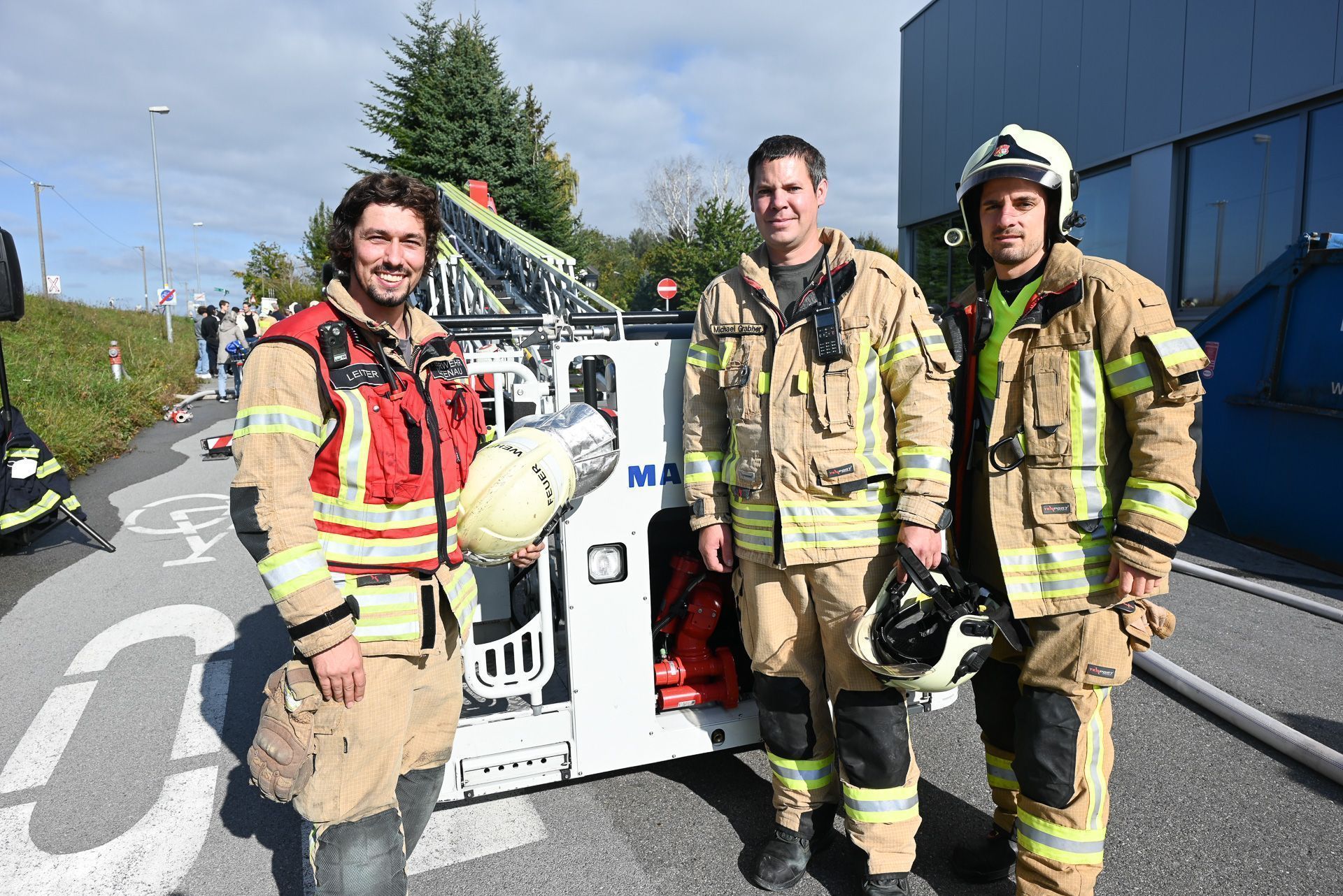 Hatten jede Menge zu tun: die Feuerwehrleute aus Lustenau. 