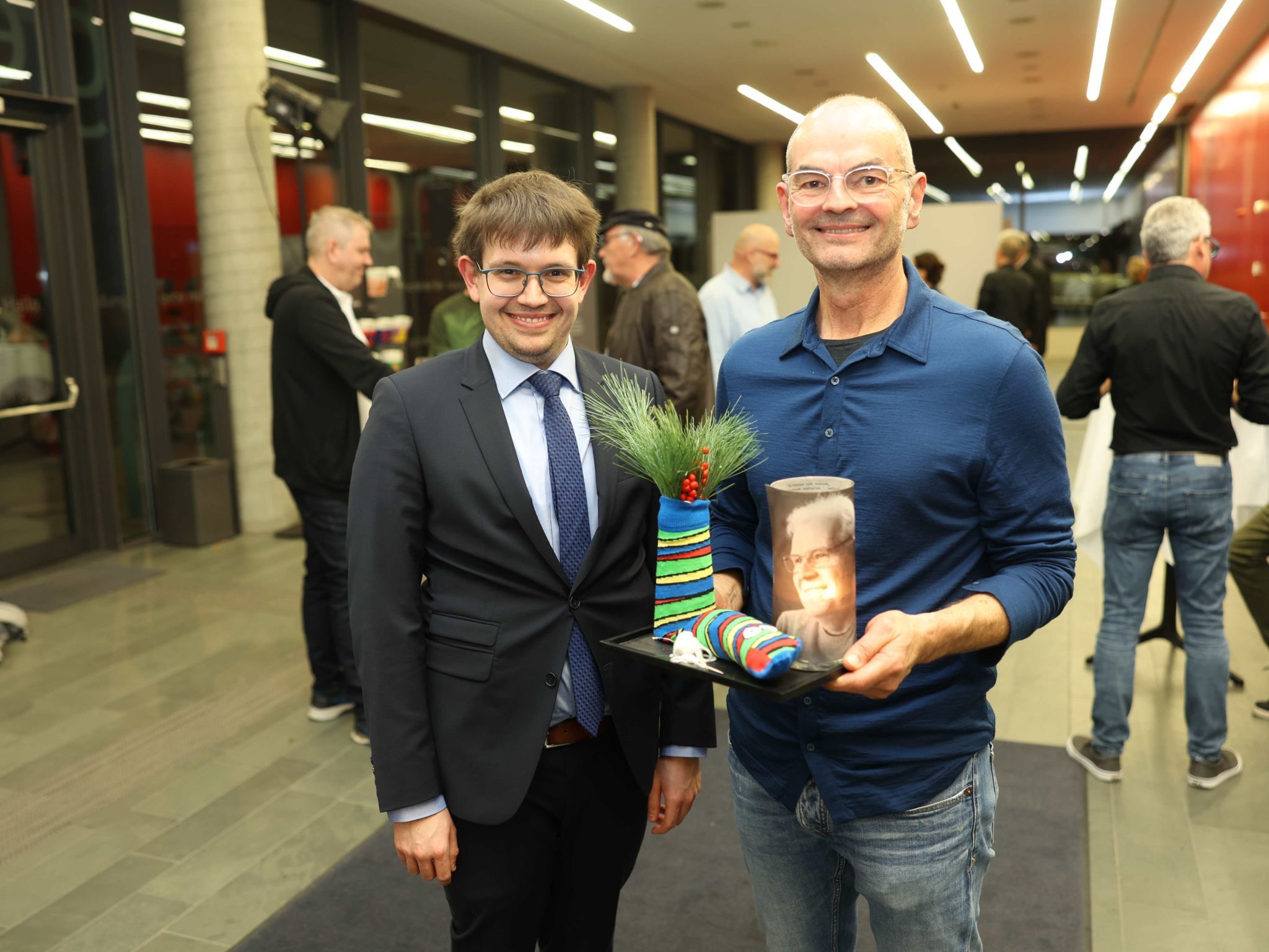 Tauchers Sohn Jeremias Stroß und Geschäftspartner Wieland Kinz.