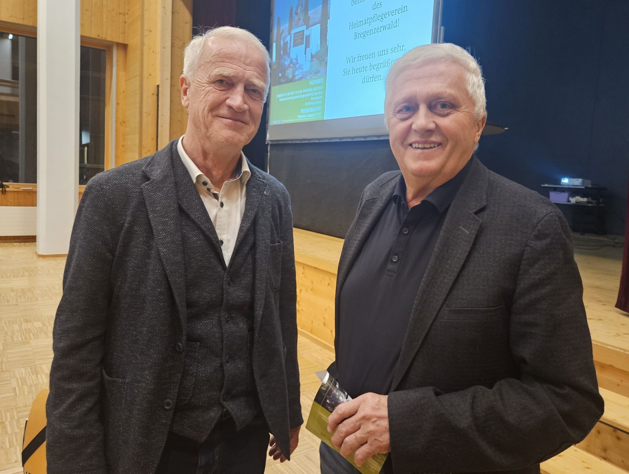 Jos Franz und Anton Lingg im Gespräch.