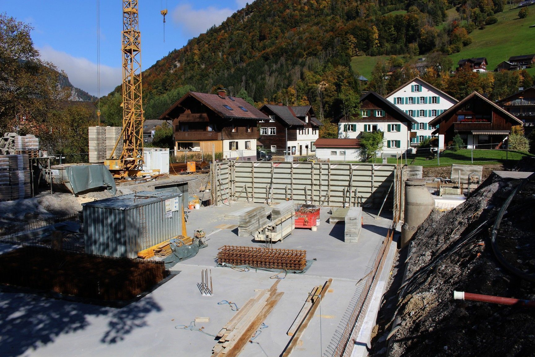 Schon im Oktober wurden die Baumeisterarbeiten gestartet.