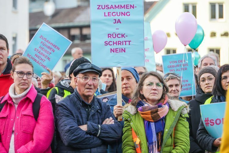 Wieder Protest gegen Spitalspläne