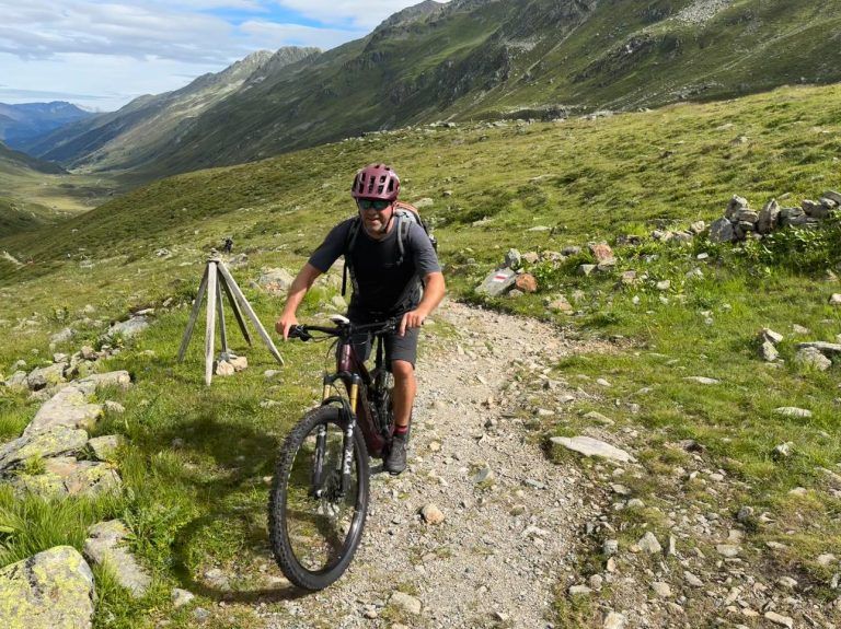 Dieter Nekola beim Mountainbiken