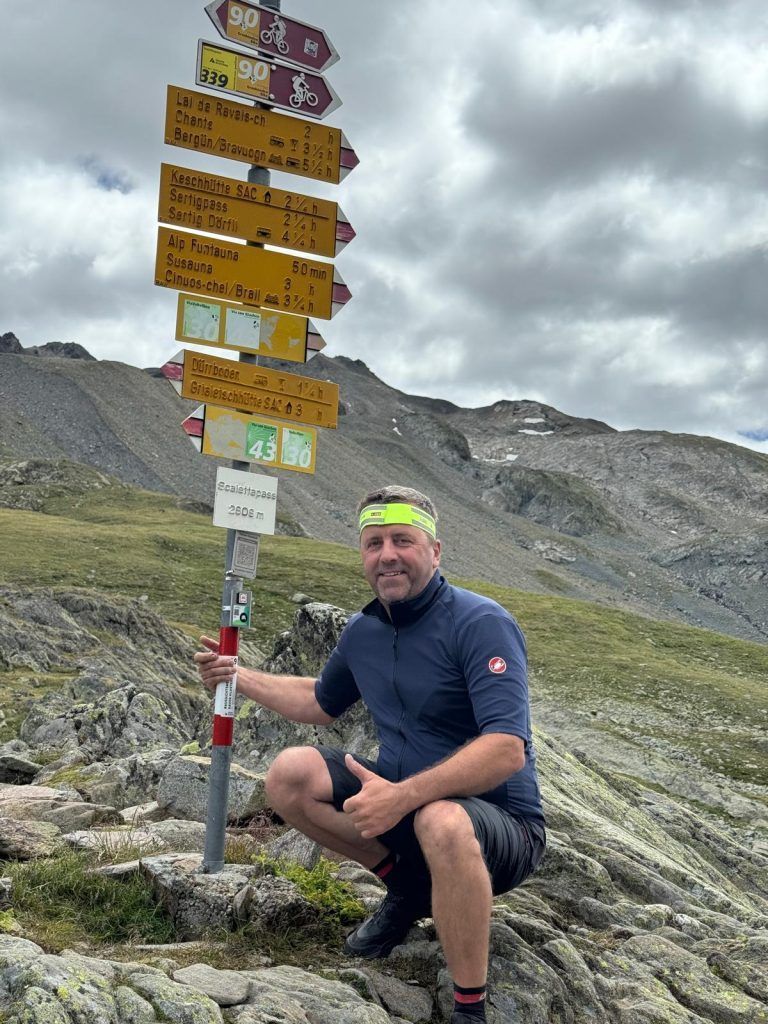 Dieter Nekola beim Mountainbiken