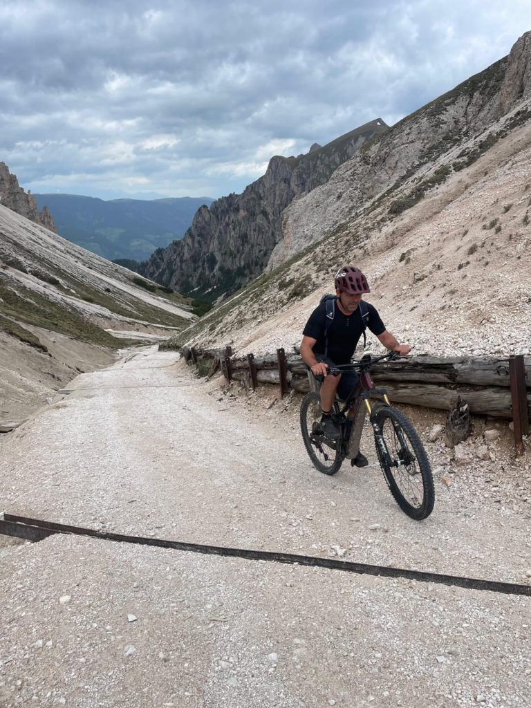 Dieter Nekola beim Mountainbiken