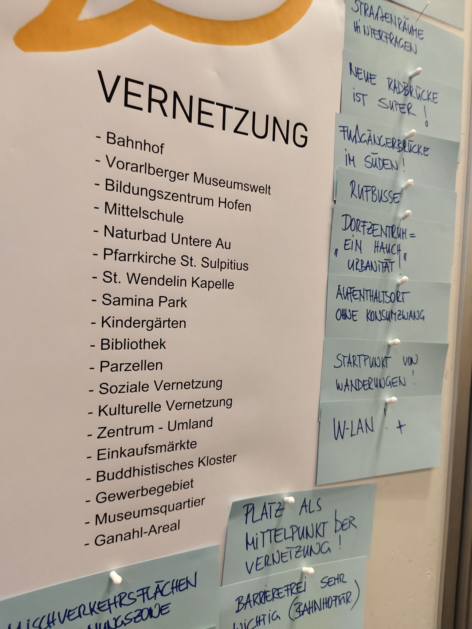 Wie Wege, Plätze und Nutzungen künftig besser vernetzt werden können, beschäftigte viele Teilnehmende besonders intensiv.